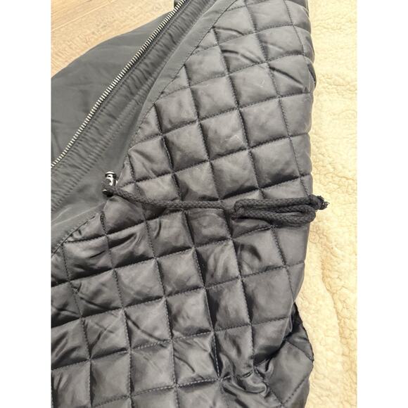 Levi's Women's Parka Jacket Size XL Faux Fur Hooded Black Coat - Picture 6 of 14